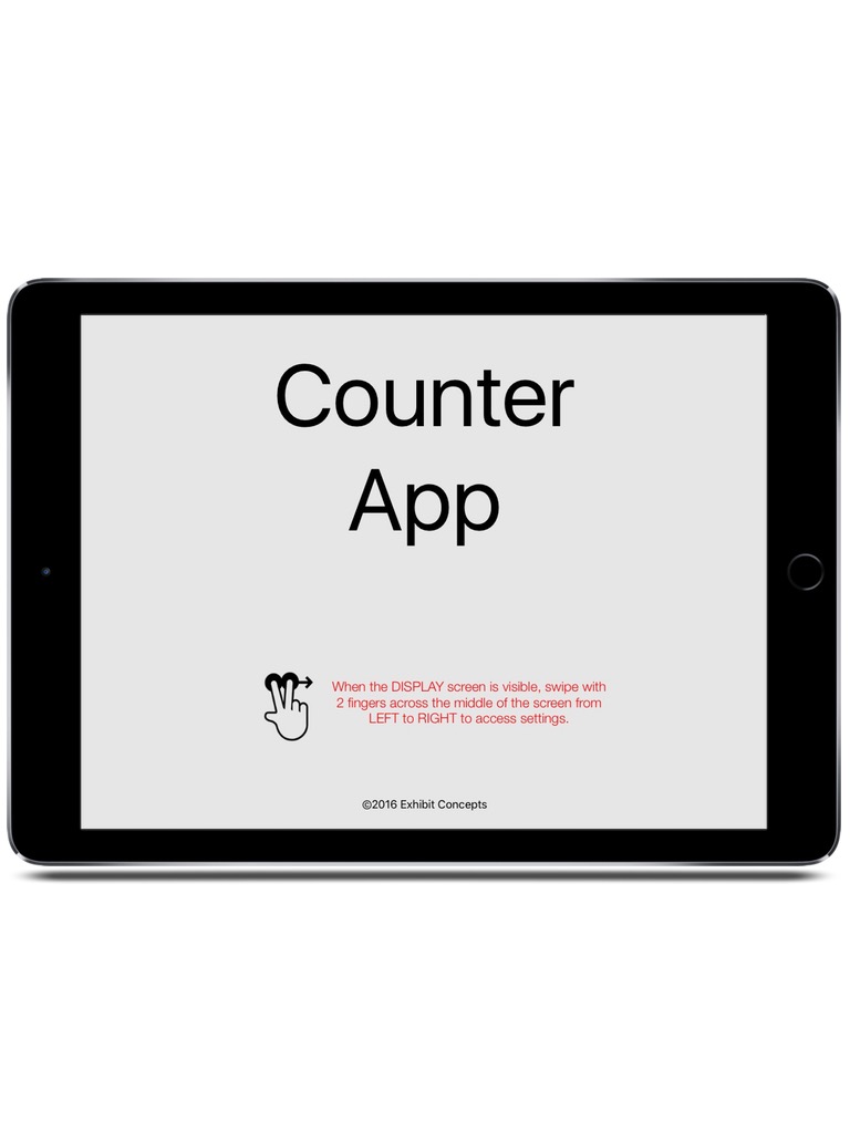 ExhibitCounter iPad  Screenshot 1