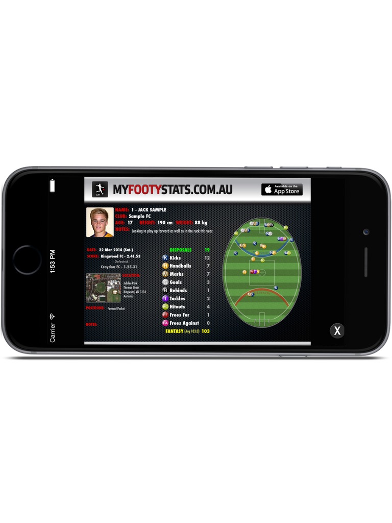 My Footy Stats iPhone & iPod Touch  Screenshot 5