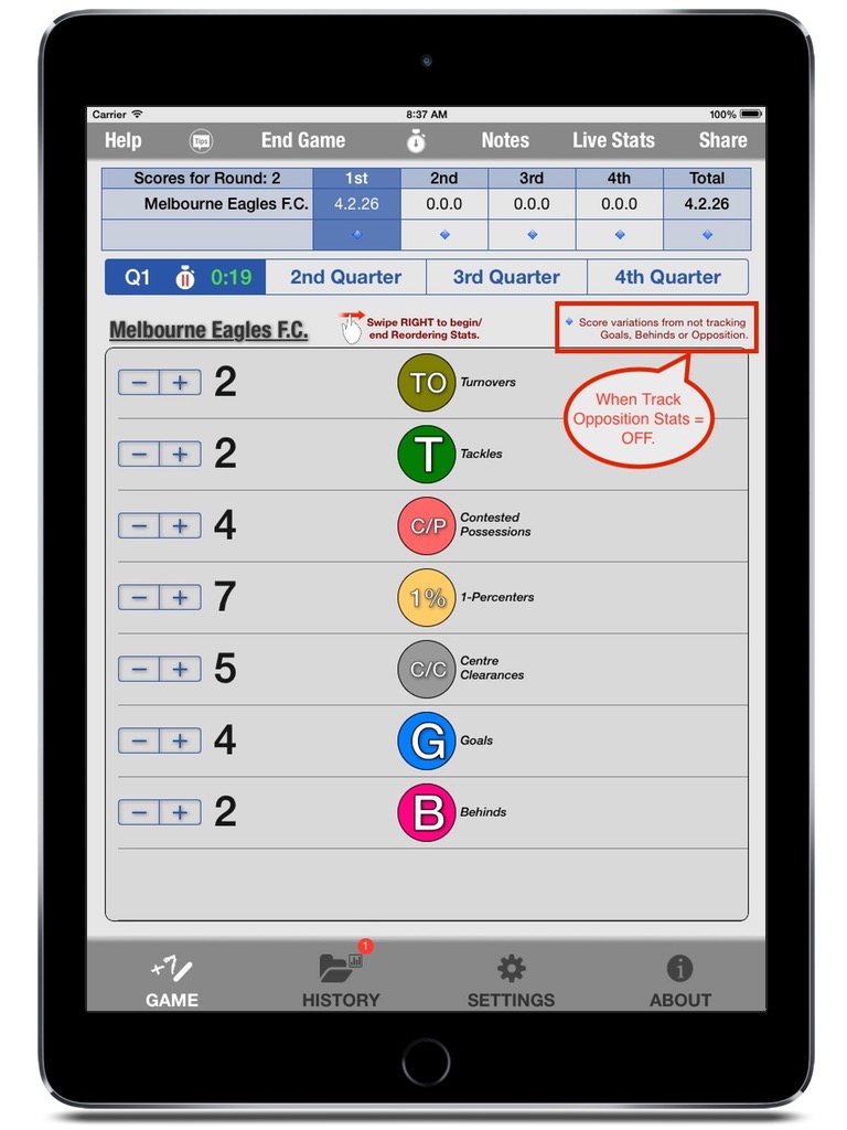 Stats Tracker iPad  Screenshot 3