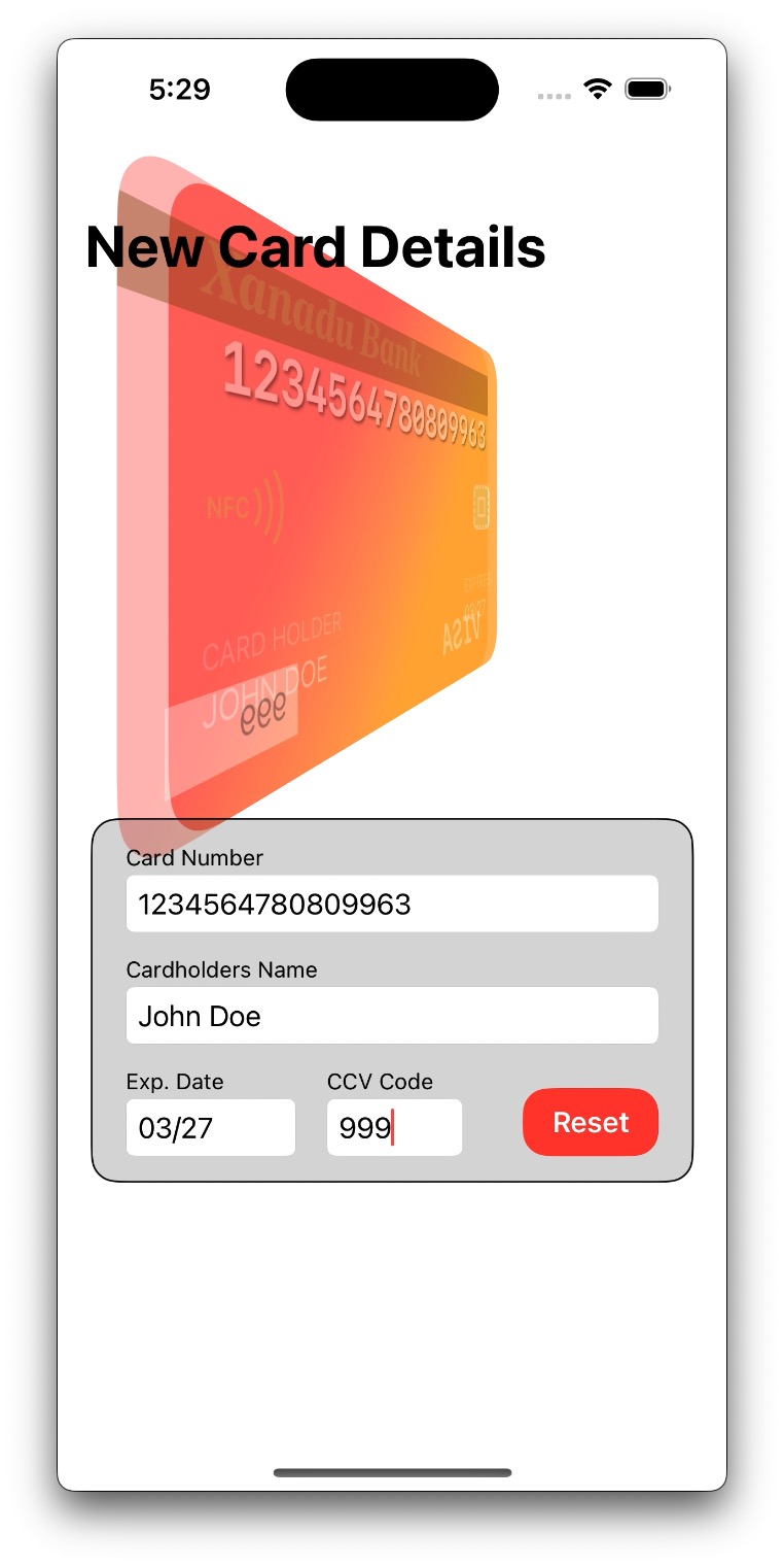 Credit Card Entry Demo video preview
