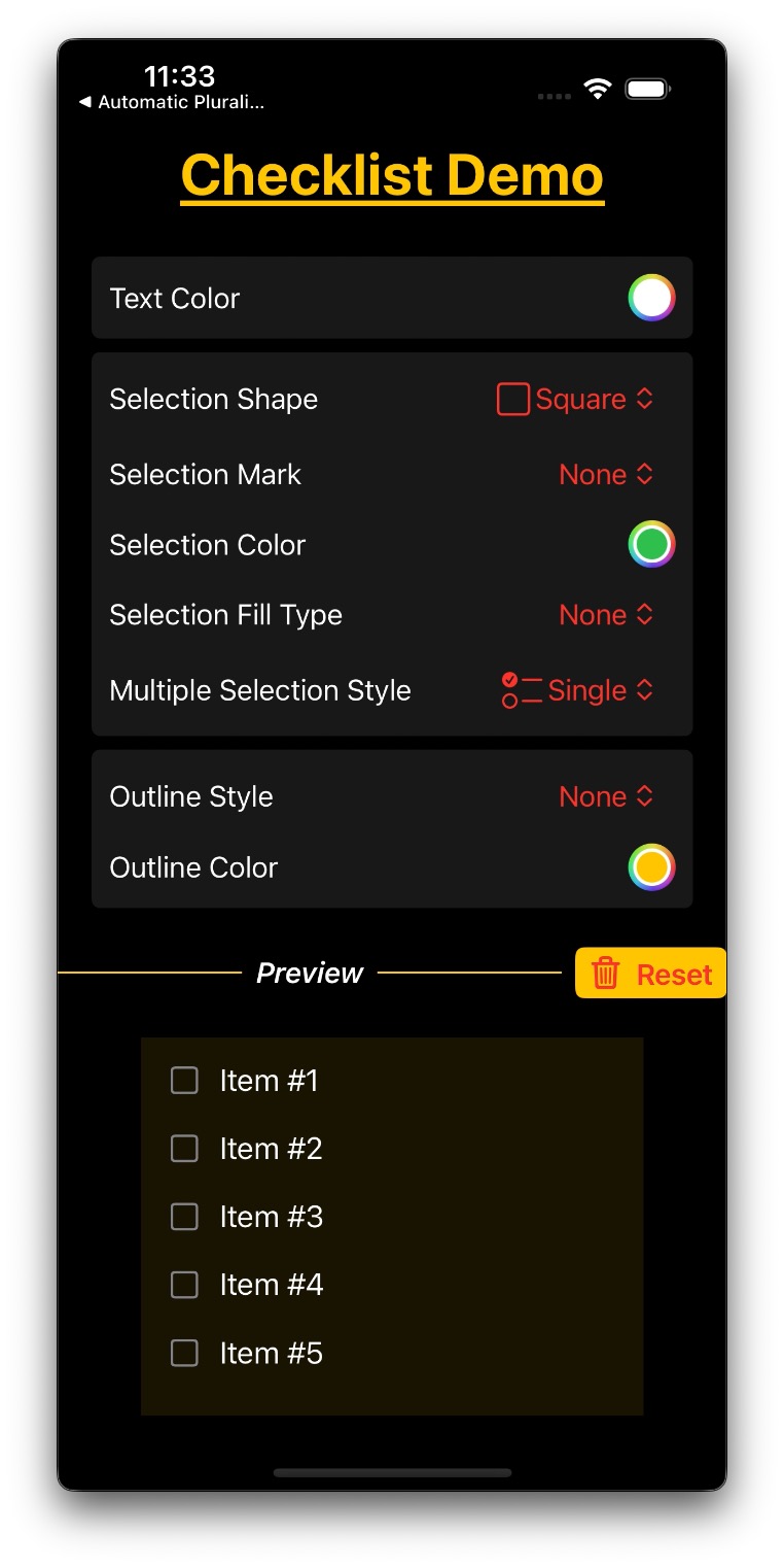 Custom Checklist Demo video preview