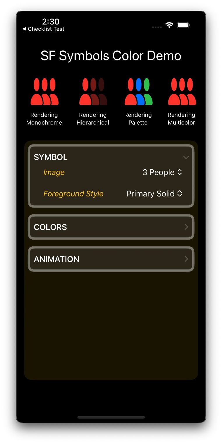 SF Symbols Color Demo video preview